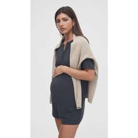 Black Short Sleeve Jumpsuit - Picture 2 of 12